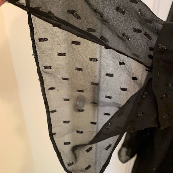 Theory silk black dress, size 8, with slip - Picture 10 of 15